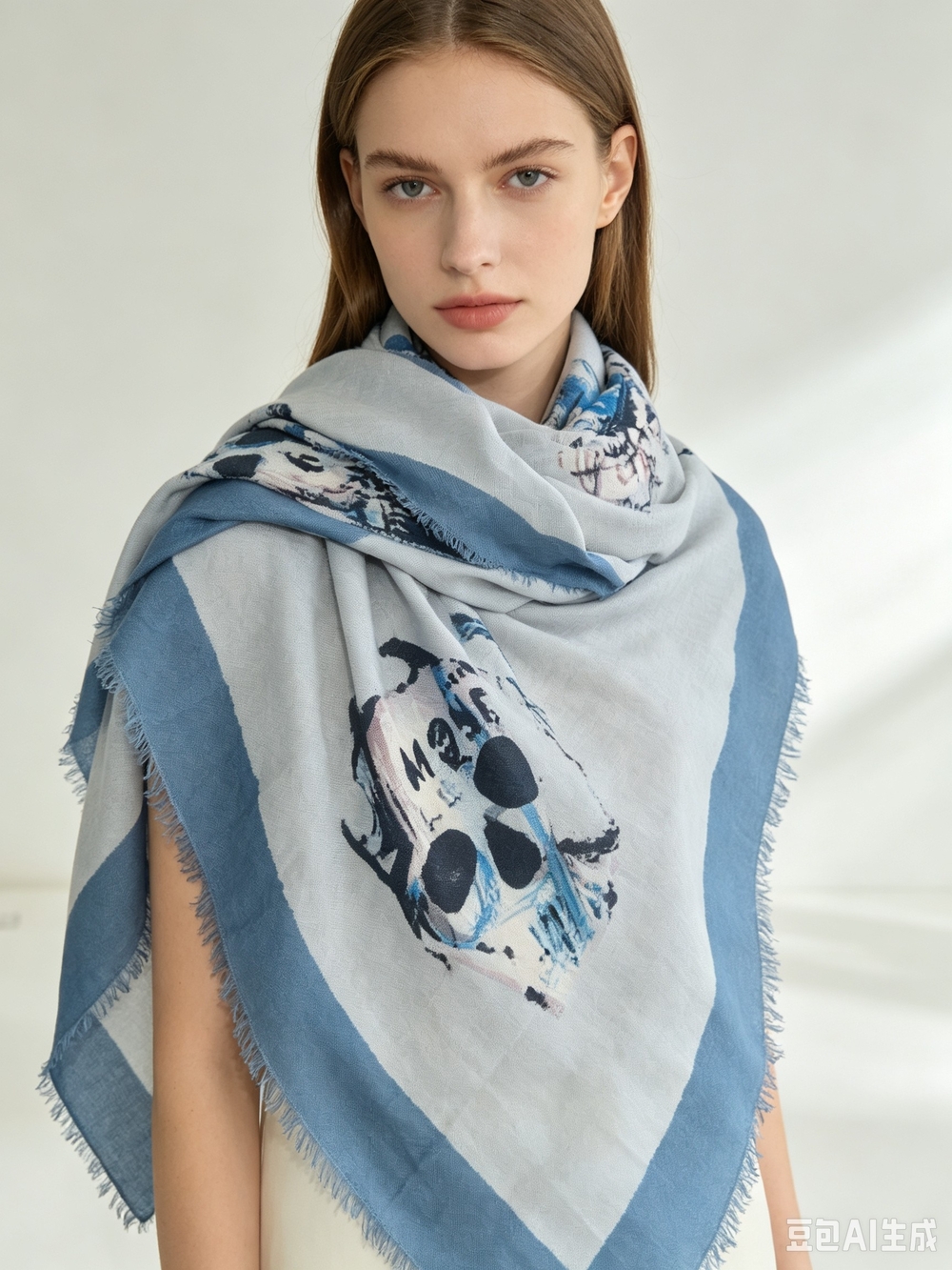 Alexander McQueen oversized square scarf - Picture 2 of 8